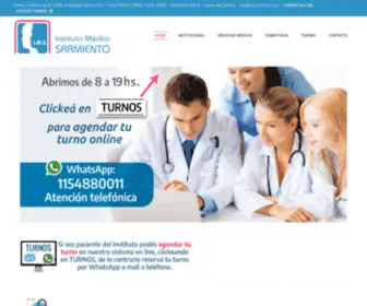 Imsarmiento.com(INSTITUTO MÉDICO SARMIENTO) Screenshot