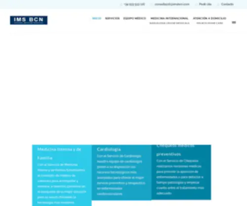IMSBCN.com(Internal Medicine Services) Screenshot