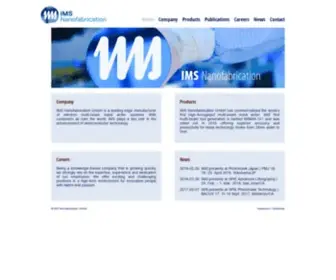 IMS.co.at(IMS Nanofabrication GmbH) Screenshot