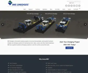 Imsdredge.com(IMS Dredges) Screenshot