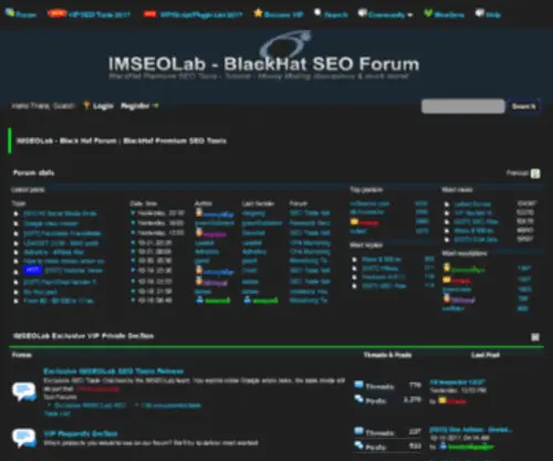 Imseolab.com(Black Hat Forum) Screenshot