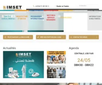 Imset.ens.tn(Formation professionnelle Tunisie) Screenshot