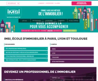 Imsi-Formation.com(Institut du Management des Services Immobiliers) Screenshot