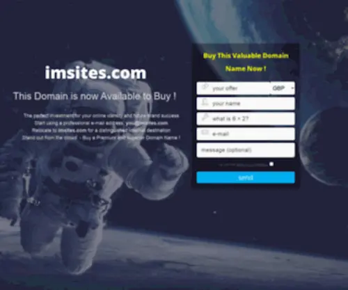 Imsites.com(Nothing to see here) Screenshot