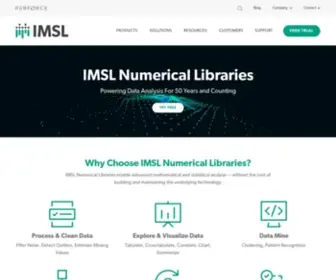IMSL.com(IMSL Numerical Libraries) Screenshot