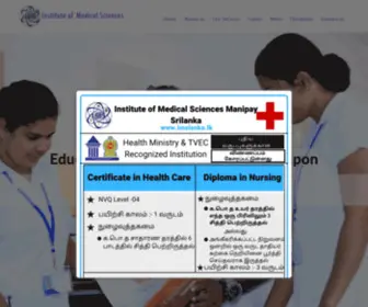 Imslanka.lk(Institute of Medical Sciences) Screenshot