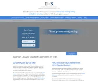 Imslawyers.com(Spanish lawyer services) Screenshot