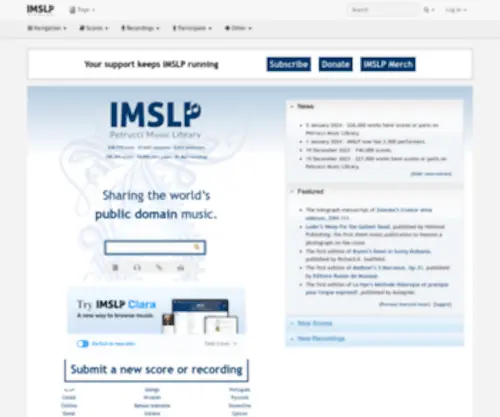 IMSLP.org(Free Sheet Music PDF Download) Screenshot