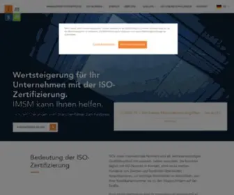 IMSM.de.com(The process of gaining ISO certification) Screenshot