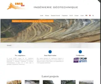 IMSRN.com(Ingenierie des mouvements du sol et des risques naturels) Screenshot