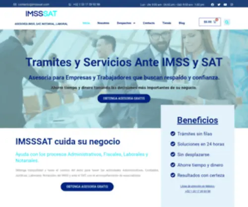 Imsssat.com(Asesoría) Screenshot