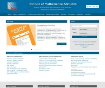 Imstat.org(Institute of Mathematical Statistics) Screenshot