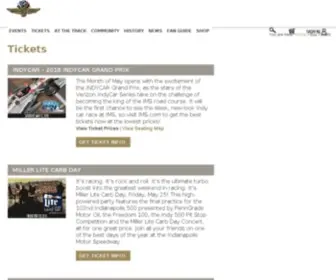 Imstix.com(Official Indianapolis Motor Speedway Tickets) Screenshot