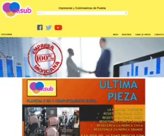 Imsub.com(MAQUINARIA DE SUBLIMACION Y CREDENCIALIZACION) Screenshot