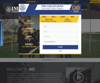 Imsuc.ac.in(Best Institute Of Management Studies in Ghaziabad Delhi NCR) Screenshot