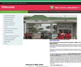 Imsuonline.edu.ng(IMO State University) Screenshot