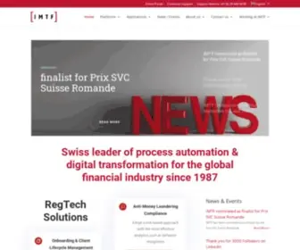 IMTF.com(Leading provider in the international financial services industry of process automation solutions) Screenshot