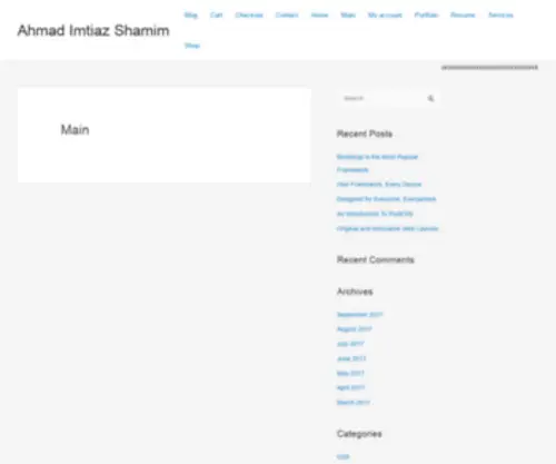 Imtiazshamim.com(Ahmad Imtiaz Shamim) Screenshot