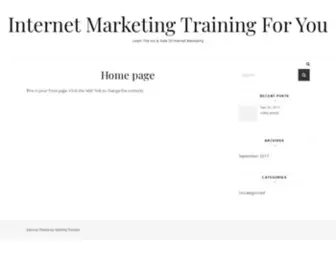 Imtrainingforyou.com(Learn The Ins & Outs Of Internet Marketing) Screenshot