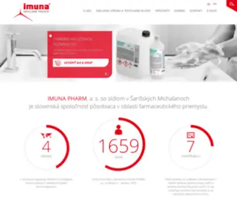 Imuna.sk(IMUNA PHARM) Screenshot