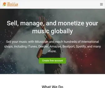 Imusiciandigital.com(Sell Your Music Online) Screenshot