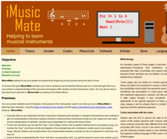 Imusicmate.com(Helping to learn musical instruments) Screenshot