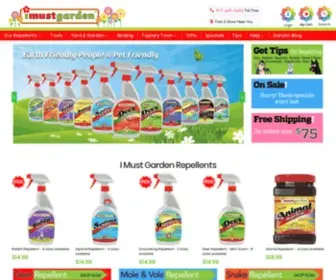 Imustgarden.com(I Must Garden Natural Repellents) Screenshot