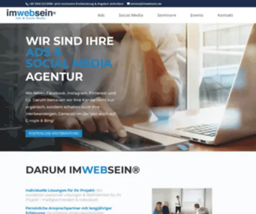 Imwebsein.de(Online Marketing und SEO Agentur) Screenshot