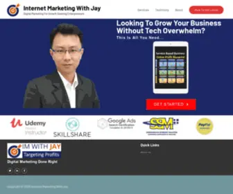 Imwithj.com(Internet Marketing With Jay) Screenshot