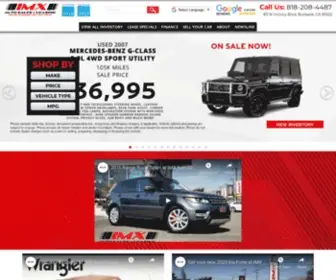 Imxauto.com(IMX Auto Sales & Leasing) Screenshot