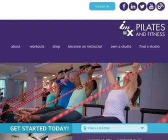 Imxpilates.com(IM=X PILATES AND FITNESS) Screenshot