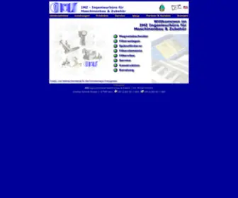 IMZ-Online.de(IMZ Ingenieurbüro für Maschinenzubehör und Zubehör) Screenshot