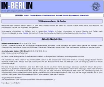 IN-Berlin.de(IN-Berlin im Web) Screenshot