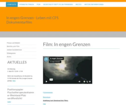 IN-Engen-Grenzen.de(Leben mit CFS) Screenshot