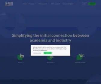 IN-Part.com(End-to-end platform for science partnering) Screenshot