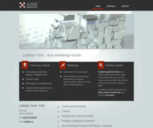 IN1.cz(Webdesign studio AXIS. Tvorba www stránek) Screenshot