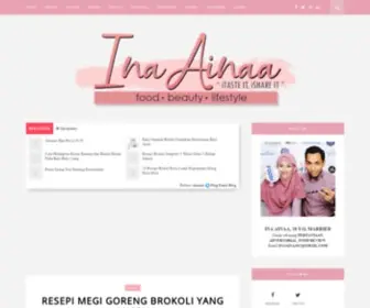 Inaainaa.com(Malaysian Food Blog) Screenshot