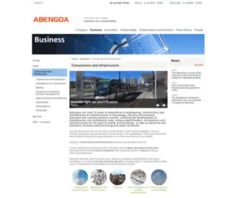 Inabensa.com(Abengoa) Screenshot