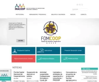 Inacoop.org.uy(Instituto Nacional del Cooperativismo) Screenshot