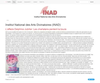 Inad.info(Site de l'Institut National des Arts Divinatoires (INAD)) Screenshot
