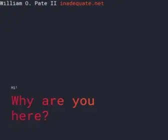 Inadequate.net(William O) Screenshot