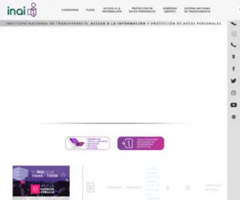 Inai.org.mx(Instituto Nacional de Transparencia) Screenshot