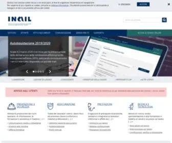 Inail.it(Sito ufficiale di Inail (Istituto nazionale Assicurazione Infortuni sul Lavoro)) Screenshot