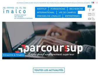 Inalco.fr(Institut National des Langues et Civilisations Orientales) Screenshot