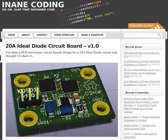 Inanecoding.co.uk(Inane Coding) Screenshot