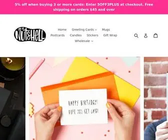 Inanutshellstudio.com(Nutshell Cards) Screenshot
