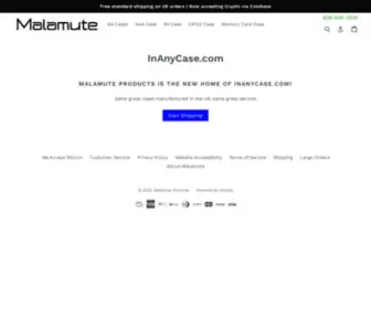 Inanycase.com(Malamute Products) Screenshot