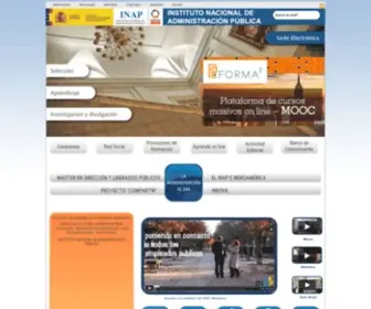 Inap.es(El INAP (Instituto Nacional de Administración Pública)) Screenshot