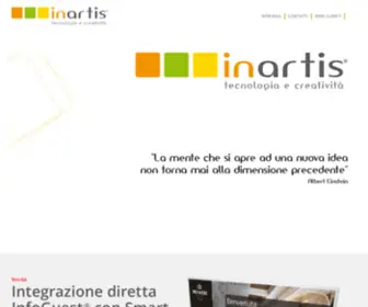 Inartis.it(Società specializzata nel fornire un'ampia gamma di servizi tecnologici alle imprese) Screenshot
