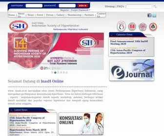 Inash.or.id(Indonesian Society of Hypertension) Screenshot